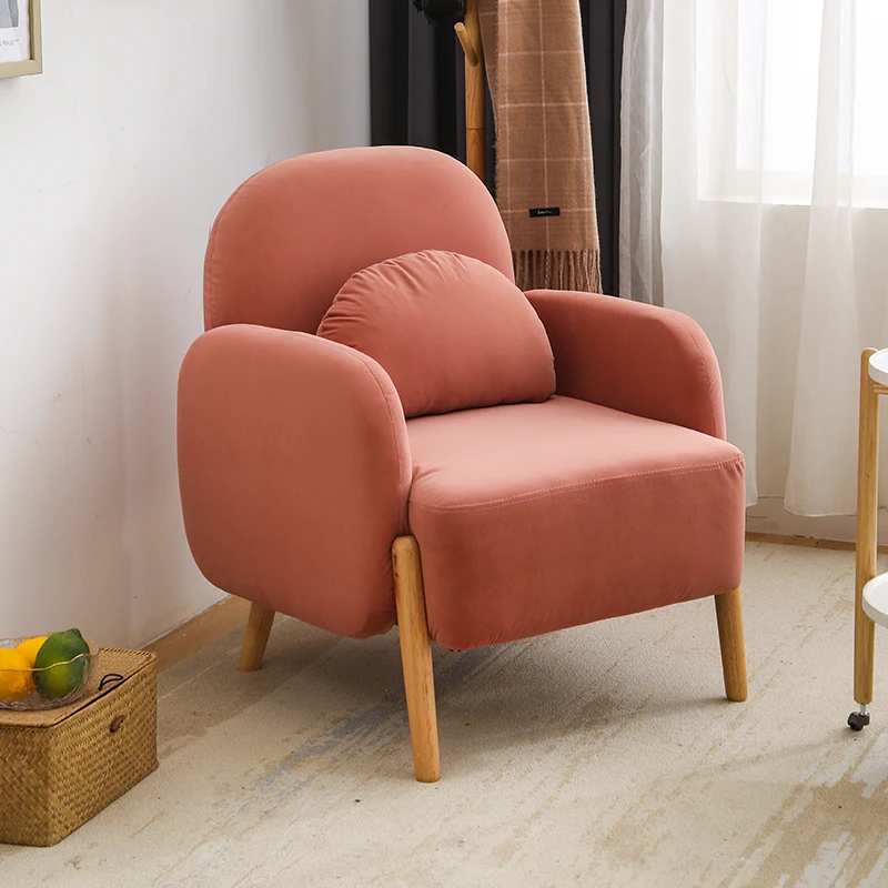 Modern sofa living room furniture single double modular sofa fashion fabric leisure backrest armchair clothing store cafe seat