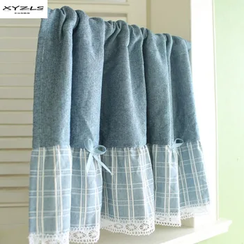 

Short Curtains for Kitchen Finished Chenille Half Curtains Rod Pocket for Cabinets Living Room Bedroom Door Window Curtains