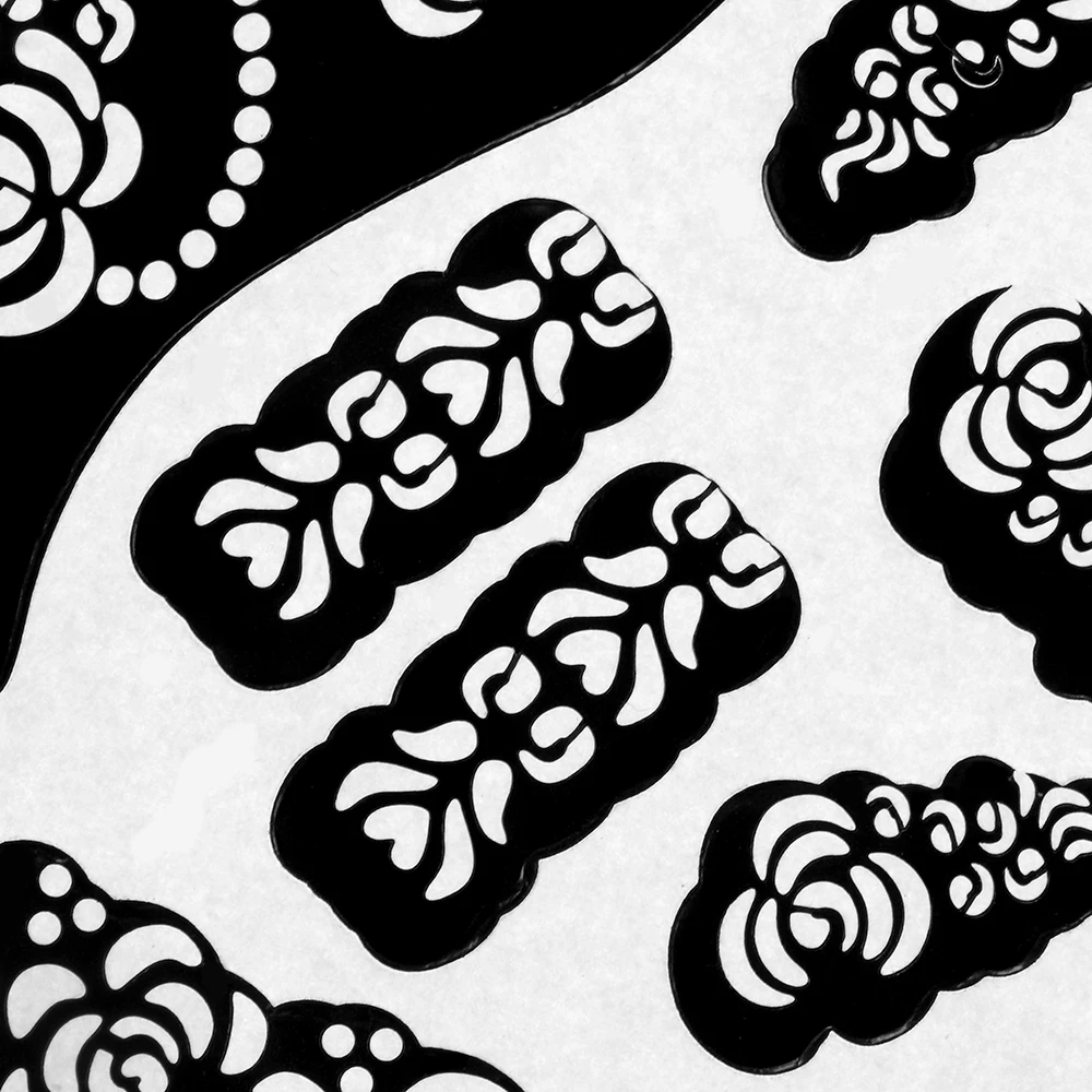 1 лист хна тату трафареты стикеры Временная рука для тату бодиарта Менди индийский стиль картина с красками комплект хны инструменты