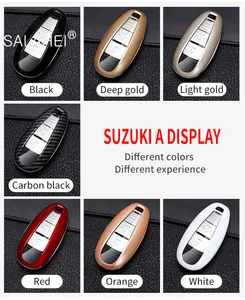 Image 5 - 3 Buttons ABS Carbon Fiber Car Key Shell Cover Case For Suzuki Vitara Swift Ignis Kizashi SX4 Baleno Ertiga 2016 2017 2018 2019
