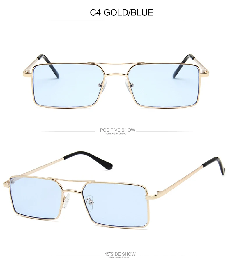 OEC CPO Vintage Square Metal Steampunk Sunglass Women Brand Designer Metal Punk Sun Glasses Driving Men Oculos De Sol O156