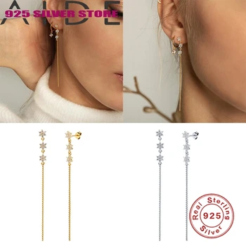 

Aide Snowflake Earing for Girls Kid stud earrings Christmas Jewelry Women pendientes Mini Crystal Flower Pierced Earrings