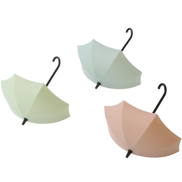 3 db Kreatív Kulcstartó Akasztóhorog Esernyő Alakú Falhorgok Ön Adagoló Tárolóhorgok Dekoratív Horgok Otthoni Dekorációs Falhorog