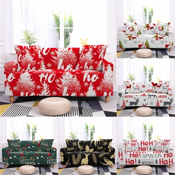 

3D Christmas Printed Sofa Covers For Living Room Home Sofa Couch Protective Cover Single Double-seater L-shape Sofa Slipcover