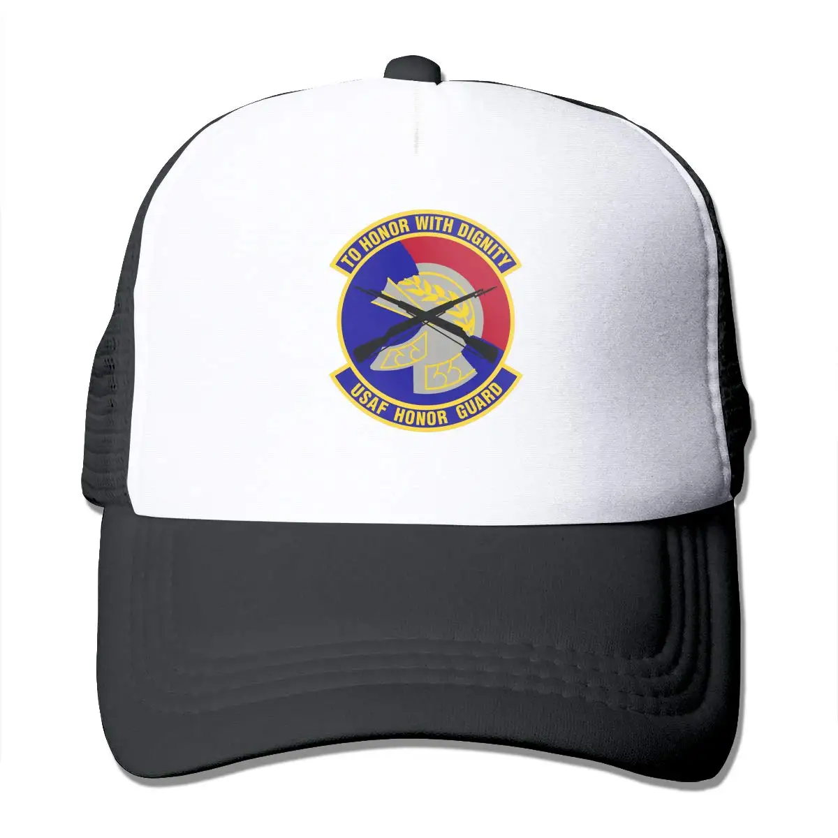 U.S унисекс Регулируемый Snapback ремень Дальнобойщик Шляпа сетка шляпа Солнцезащитная сетка бейсбольная Кепка черный