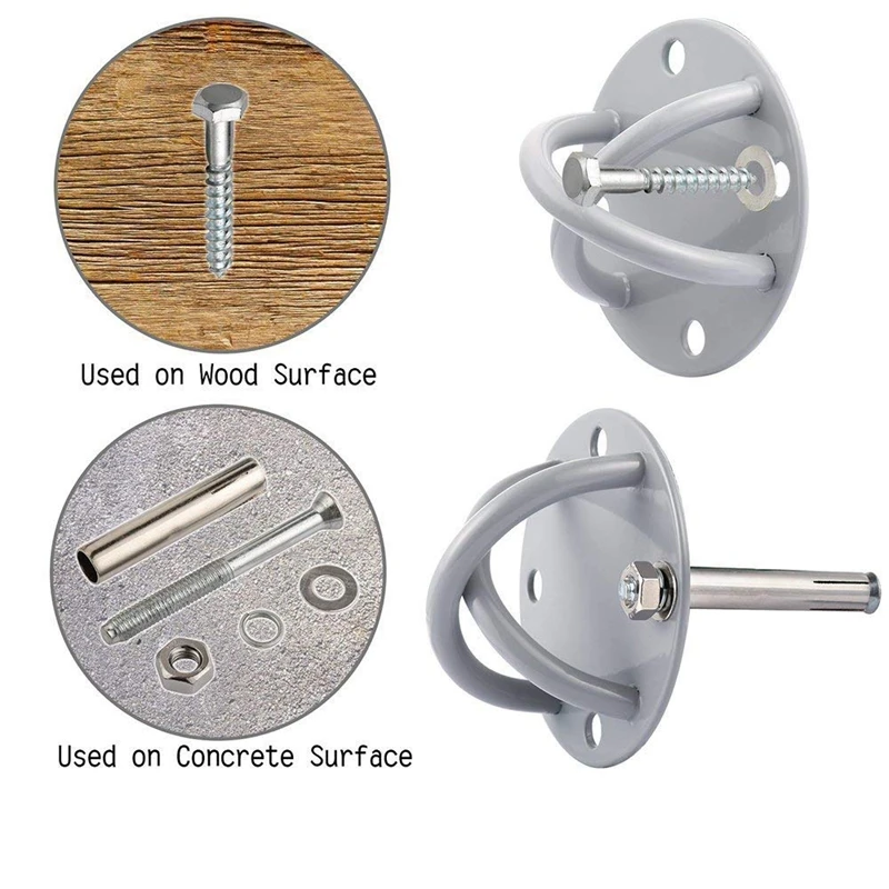 Wall/Ceiling Mount Bracket for Gym&Home Suspension Straps X Mounts Anchor for Olympic Rings Fitness Training Yoga Swing Battle R