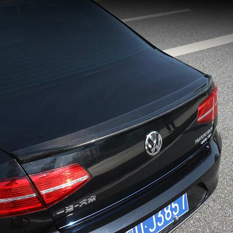 Автомобиль-Стайлинг углеродного волокна задний спойлер багажника крыло для Volkswagen VW Passat B8