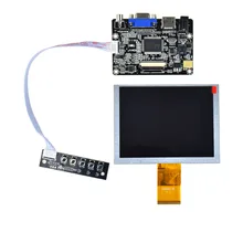 

HDMI+VGA+AV driver board + 5inch ZJ050NA-08C LCD Screen replace AT050TN22