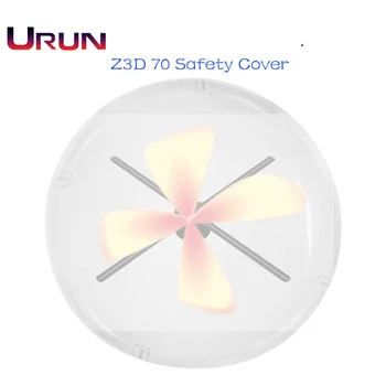 

Holographic Advertising Fan LED display Z3D 70 70cm LED FAN Safety Cover