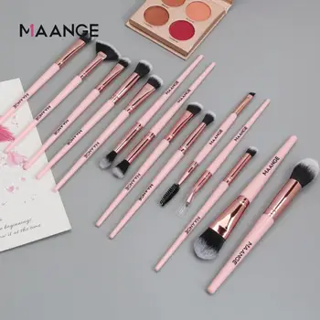 

MAANGE 14pcs/set Makeup Brush Set 5 Colors Powder Foundation Eyeliner Eyeshadow Blending Cosmetics Make Up Brush Tool Gift TSLM2