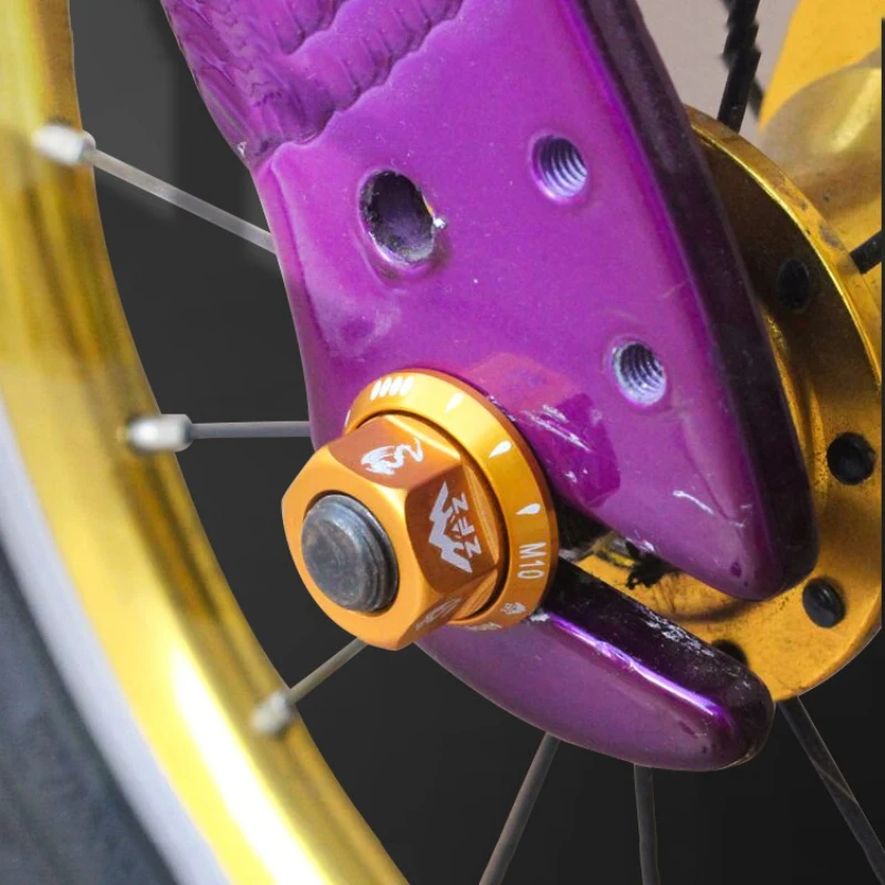 Многоцелевой ребенка баланс велосипед Горный Руль для шоссейного велосипеда велосипед гайка ступицы прочный M10 Алюминий из сплава в форме цветка, барабан гайка Аксессуары для велосипеда