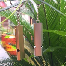 Двухчастотный свисток для выживания из алюминиевого сплава, двухтрубный свисток для выживания на открытом воздухе, спасательный свисток, оборудование для повседневного использования, инструмент для использования на открытом воздухе, Вист