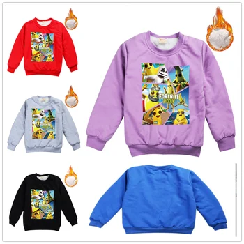 

Fortnites 3-15Years Boy Girl Clothes Baby Kids Outerwear Jacket Baby Sport Sweater Keep Warm In Winter Birthday Christmas Gift