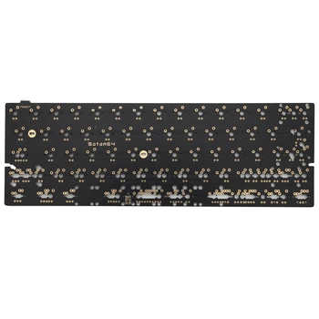 

SD64 Satan64 Satan 64 60 PCB Custom Mechanical Keyboard Kit underglow RGB GH60 60% program mx stem split spacebar type c qmk