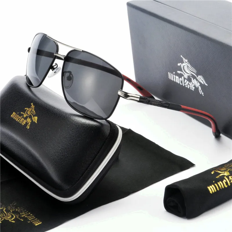 Дизайнерские поляризованные солнцезащитные очки мужские и женские винтажные Квадратные Солнцезащитные очки для мужчин ретро солнцезащитные очки мужские UV400 FML - Цвет линз: black silver
