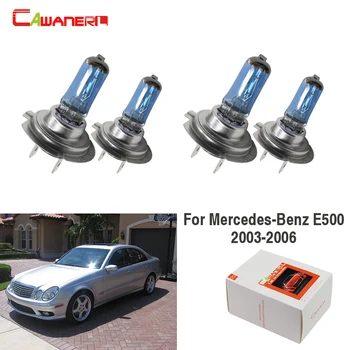 

Cawanerl 4 Pieces 100W Car Styling Halogen Bulb Headlight Light High Low Beam 12V For Mercedes-Benz E500 4-Door 5.0L 2003-2006