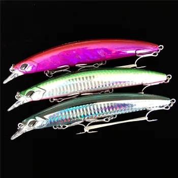 

Noeby 3pcs 13cm 23g floating 0-1.5m minnow fishing lure hard artificial bait sea fishing for sea bass pike