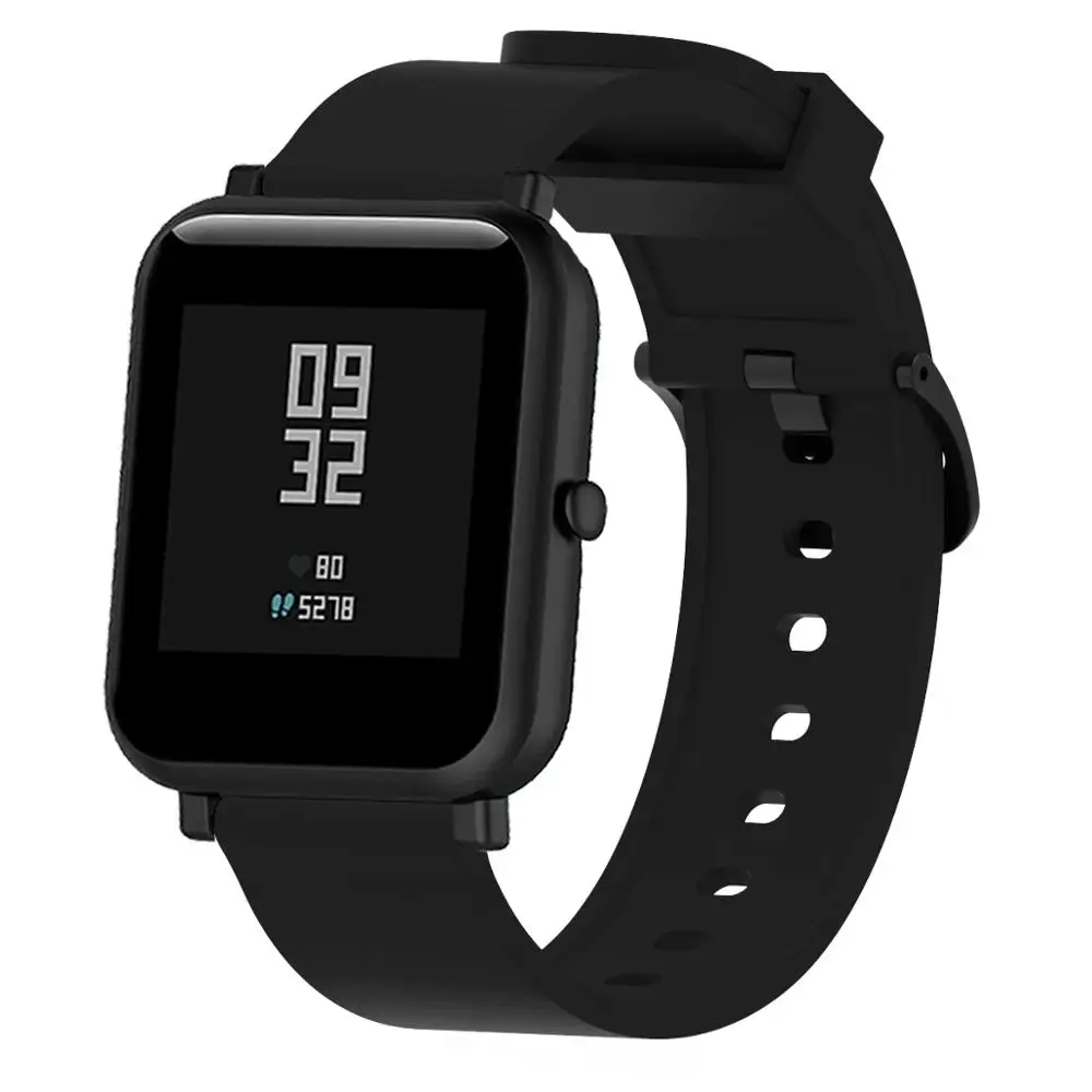 Silicone band For Xiaomi Huami Amazfit GTS GTR 42mm Bracelet for Huami Amazfit Bip Bit Pace Lite Wrist Strap 20mm Watchband