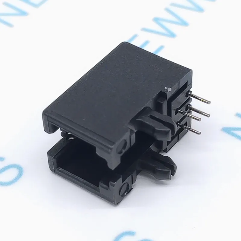 50 шт./лот Rj11 розетка Rj12 телефон 90 градусов 4 контакта кристальная Женская