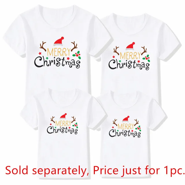 Family Matching Outfits Christmas | Family Matching Christmas T-shirt - 1pc  Christmas - Aliexpress