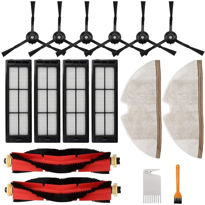 

Accessories Kit For Roborock S5 S6 S50 E20 E25 E35 For Xiaomi Mi Mijia Robotic Vacuum Cleaner, 16Pack Replacement Parts