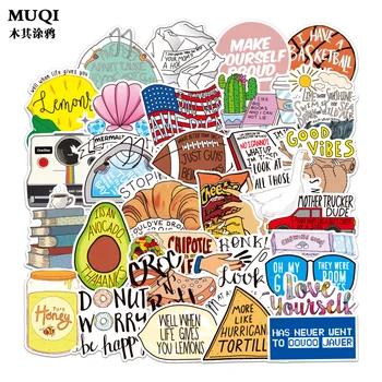 

50 small fresh vine graffiti stickers waterproof removable notebook scooter trolley case stickers