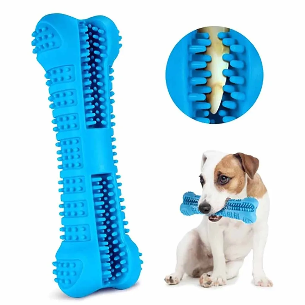 

Pet Dog Toothbrush Chew Toy Doggy Brush Stick Soft Rubber Teeth Cleaning Dot Massage Toothpaste for Small dogs Pets Toothbrushes