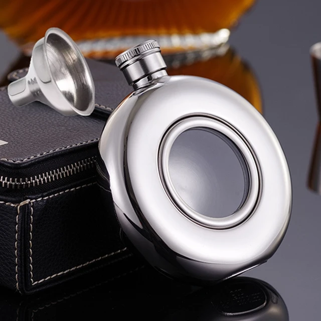 Liquor Flask Small Pocket Whiskey Liquor Flask 304 Stainless Steel Flask -  Hip Flasks - AliExpress