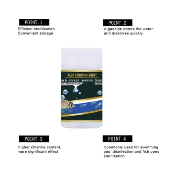 

50PCS Swimming Pool Algae Repellent Agent Tank Moss Remover Aquarium Algaecide Eliminates Moss Algae Cleaning Tools Dropship