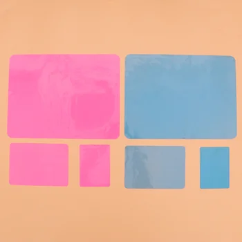 

6pcs Durable Silicone Mat DIY Handmade Accessories Mats Table Mats Useful Desktop Mats (Mixed Style)