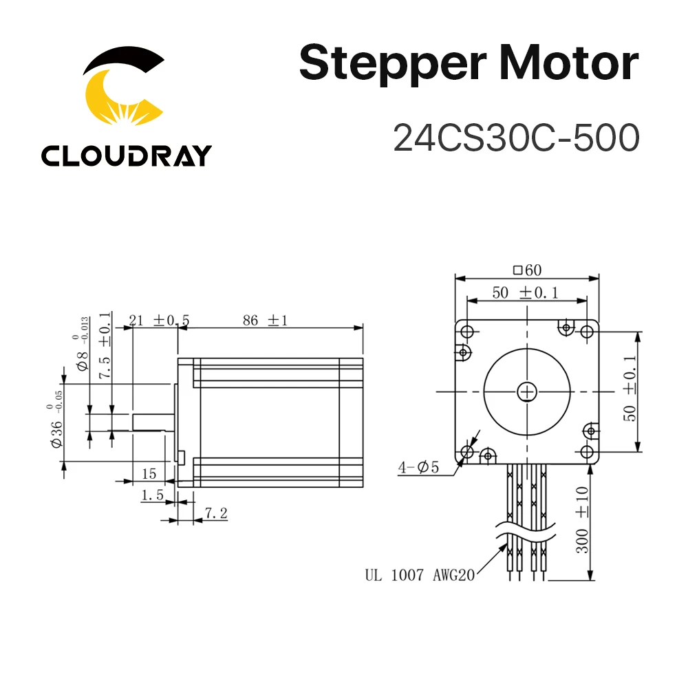 Nema 24 스테퍼 모터 60mm 2 상 3N.m 5A 스테퍼 모터 3D 프린터 용 4 리드 케이블 CNC 조각 밀링 머신