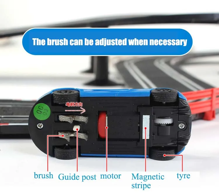 Электрический трек поезд набор двойной авто пульт дистанционного управления цепи Voiture Слот Гоночный автомобиль трек для мальчика железная дорога игрушки для детей