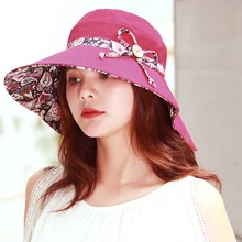 Женская шляпа от солнца Широкий Бант края ветрозащитная простая пляжная кепка для лета QL распродажа