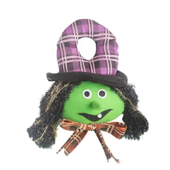 

Halloween Decoration Door Hanging Pumpkin White Ghost Witch Creative pendant Plush kids toy Home Party Decoration