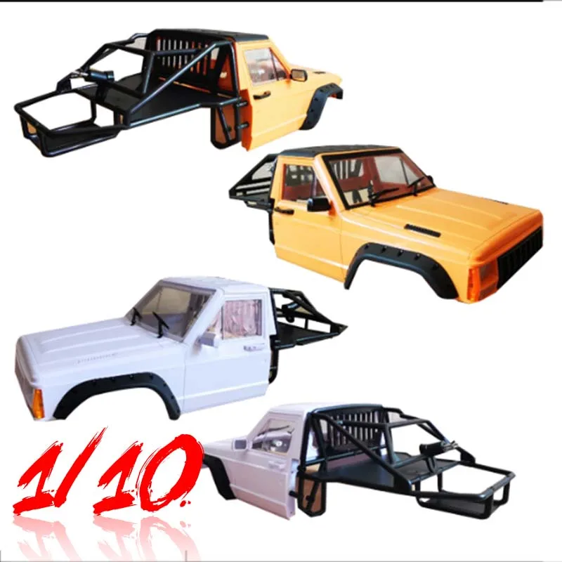 

NEW RC Car Body Cab & Back-Half Cage for 1/10 RC Crawler TRX4 SCX10 90046 Redcat GEN 8 Scout II For Cherokee