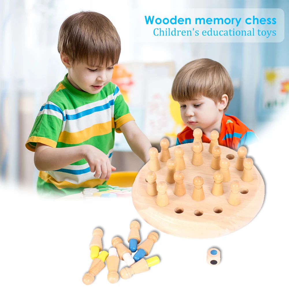 Creative Wooden Memory Match Chess Develop Children Thinking Creativity Board Game Puzzle Educational Toys | Спорт и развлечения