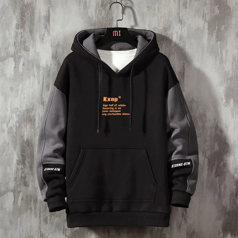 Men's Hoodies Velet  Autumn Winter Costume Home Sweatshirts Warm Male Clothing Cotton Hip Hop Tops Fashion Pullovers