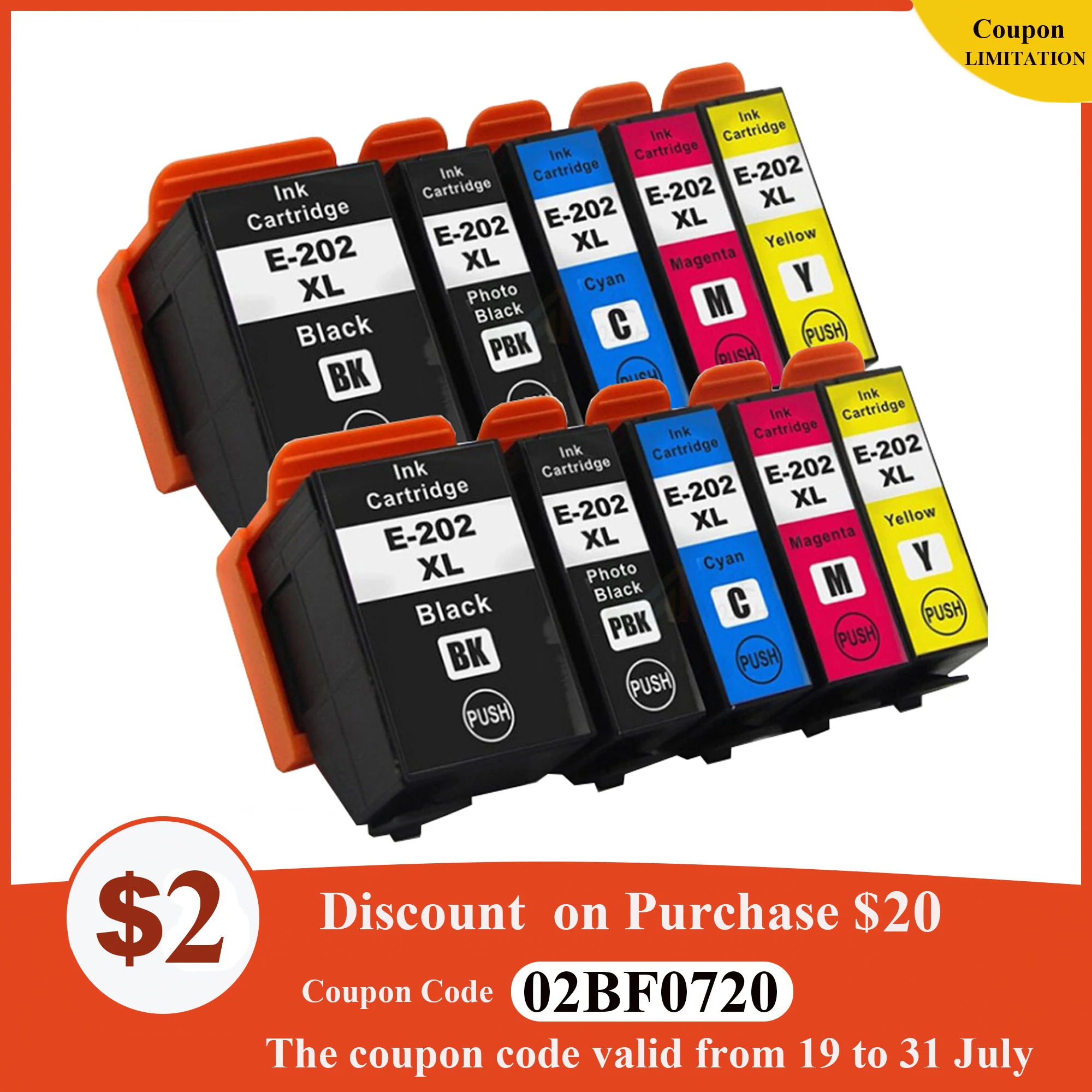 Befon 202xl Ink Cartridges For Epson 202 202xl Compatible With Epson