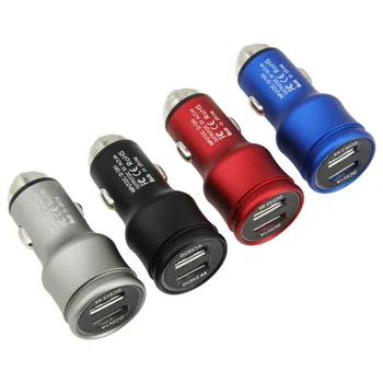 

1000pcs Mini Fast Chargers Dual USB Car Phone Charger 5V 3.4A Universal for iPhone Samsung Xiaomi
