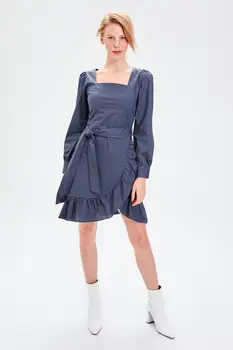 

Trendyol Dark Blue Lacing Detail Dress TWOAW20EL0821