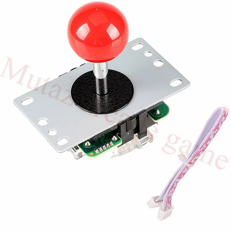 

1 шт. аркадный боевой контроллер 5Pin 4 и 8 способов копирования sanwa Джойстик с кабелем для аркадных игр Mame Jamma DIY части наклейки