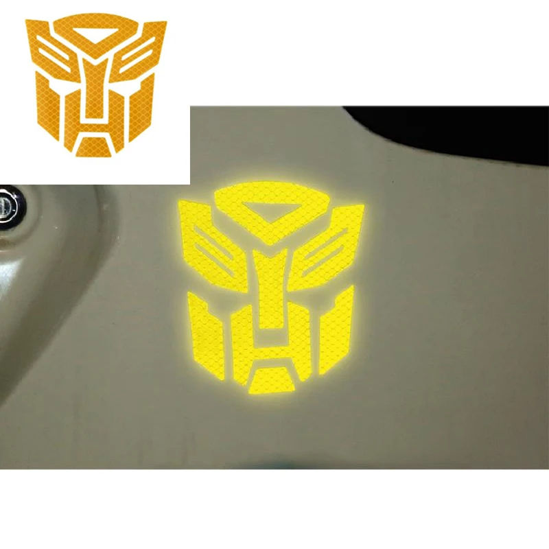 

3d Reflective Warning Car Sticker Transformers For Car Auto logo Window Tail Car Body Decoration Car Styling