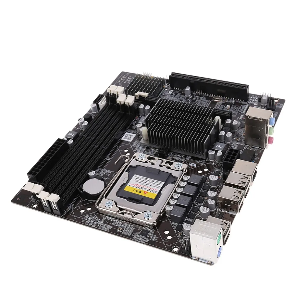 Deek-Robot X58 настольная материнская плата LGA 1366 Pin DDR3 компьютерная материнская плата для L/E5520 X5650 RECC без интерфейса msata