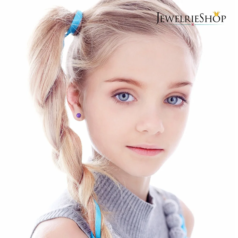 Ассорти Смешанный Цвет имитация серьги-гвоздики с жемчугом подарочный набор для