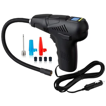 

Digital Tire Inflator With Tire Gauge Pressure,Portable Air Compressor Pump With 12V 120 Psi Lcd Screen Led Light And 3 Nozzles