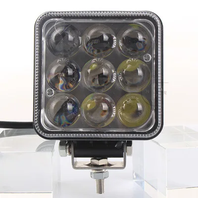 

27W Assay the Light 4D Lens LED Working Light Square Car Installation with Bunk Bed Bright Two Tranches Lighting Strong Spotligh