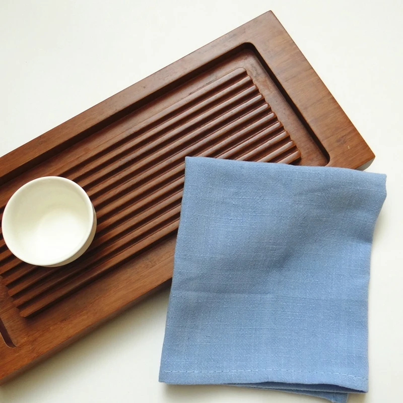 Домашняя кухонная запеченная Изысканная фоновая ткань впитывающая хорошая однотонная хлопковая салфетка чайное полотенце 30*40 см/шт JP01