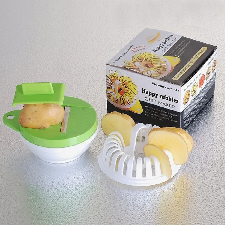 

Creative Home Microwave Potato Potato Slicer Tool with Slicer Grill Potato Machine Convenient Baked Potato Chips Kitchen Tools