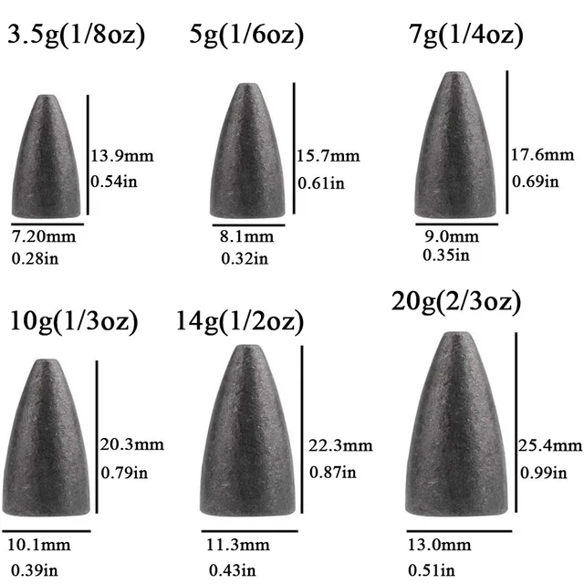 프리미엄 낚시 무게 싱커: 내구성, 성능, 다목적성