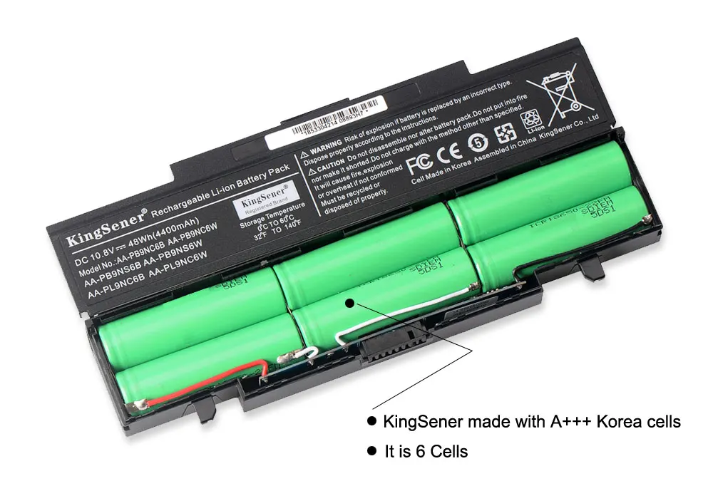 bateria do portátil para samsung kingsener